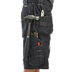 Short De Travail X1500 Blaklader 100% Coton Canvas 270g/m² -Vêtements Travail Série short de travail x1500 blaklader 100 coton canvas 270 g m noir detail