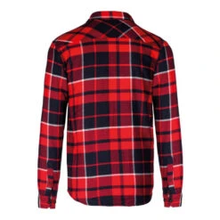 Surchemise à Carreaux En Flanelle Doublée Sherpa KARIBAN 9 Surchemise à Carreaux En Flanelle Doublée Sherpa KARIBAN -Vêtements Travail Série surchemise a carreaux en flanelle doublee sherpa kariban rouge marine dos 1