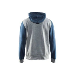 Sweat à Capuche Blaklader Col Châle -Vêtements Travail Série sweat a capuche blaklader gris manches bleues dos
