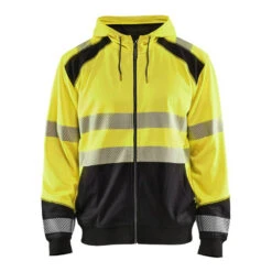Sweat Shirt à Capuche Haute Visibilité Blaklader Zippé Classe 2
