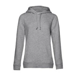 Sweat Capuche Organique FEMME B&C COLLECTION 36 Sweat Capuche Organique FEMME B&C COLLECTION -Vêtements Travail Série sweat capuche organique femme b c collection gris clair face