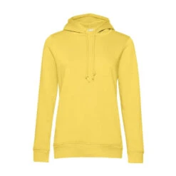 Sweat Capuche Organique FEMME B&C COLLECTION 38 Sweat Capuche Organique FEMME B&C COLLECTION -Vêtements Travail Série sweat capuche organique femme b c collection jaune face