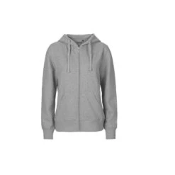 Sweat Capuche Zippé FEMME NEUTRAL -Vêtements Travail Série sweat capuche zipp femme neutral gris face