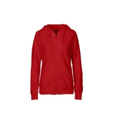 Sweat Capuche Zippé FEMME NEUTRAL -Vêtements Travail Série sweat capuche zipp femme neutral rouge face