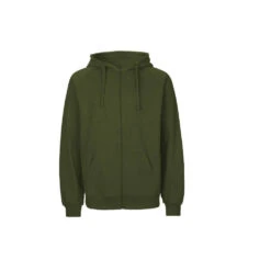 Sweat Capuche Zippé HOMME NEUTRAL -Vêtements Travail Série sweat capuche zipp homme neutral vert arm e face