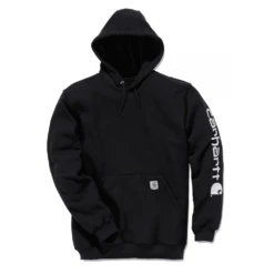Sweat De Travail à Capuche Logotypé Carhartt -Vêtements Travail Série sweat de travail a capuche logotype carhartt noir
