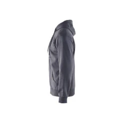 Sweat Shirt De Travail à Capuche Blaklader Avec Zip Central -Vêtements Travail Série sweat de travail zippe a capuche blaklader gris cote 2