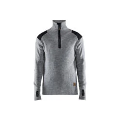 Sweat En Laine Col Zippé BLAKLADER -Vêtements Travail Série sweat en laine col zipp blaklader grischine face