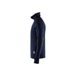 Sweat En Laine Col Zippé BLAKLADER -Vêtements Travail Série sweat en laine col zipp blaklader marine noir gauche