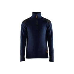 Sweat En Laine Col Zippé BLAKLADER -Vêtements Travail Série sweat en laine col zipp blaklader marinenoir face