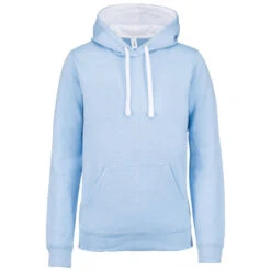 Sweat-shirt à Capuche Contrastée Kariban Homme -Vêtements Travail Série sweat shirt a capuche contrastee homme kariban bleuciel