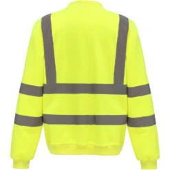 Sweat-shirt De Travail Haute Visibilité Yoko -Vêtements Travail Série sweat shirt de travail haute visibilite yoko jaune dos