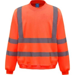 Sweat-shirt De Travail Haute Visibilité Yoko -Vêtements Travail Série sweat shirt de travail haute visibilite yoko orange