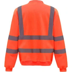 Sweat-shirt De Travail Haute Visibilité Yoko -Vêtements Travail Série sweat shirt de travail haute visibilite yoko orange dos