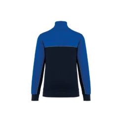 Sweat-shirt écoresponsable à Col Zippé WK. Designed To Work 22 Sweat-shirt écoresponsable à Col Zippé WK. Designed To Work -Vêtements Travail Série sweat shirt ecoresponsable a col zippe wk designed to work dos bleu 1