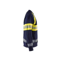 Sweat-shirt Haut Visibilité Blaklader -Vêtements Travail Série sweat shirt haut visibilite blaklader jaune marine cote1