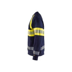 Sweat-shirt Haut Visibilité Blaklader -Vêtements Travail Série sweat shirt haut visibilite blaklader jaune marine cote2