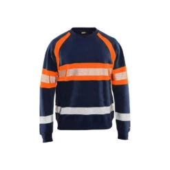 Sweat-shirt Haut Visibilité Blaklader -Vêtements Travail Série sweat shirt haut visibilite blaklader marine orange