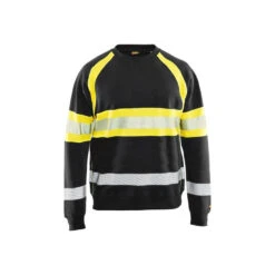 Sweat-shirt Haut Visibilité Blaklader -Vêtements Travail Série sweat shirt haut visibilite blaklader noir jaune