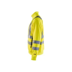Sweat Zippé Haute Visibilité Blaklader Col Officier -Vêtements Travail Série sweat zippe haute visibilite blaklader jaune cote 2