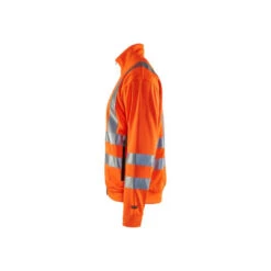 Sweat Zippé Haute Visibilité Blaklader Col Officier -Vêtements Travail Série sweat zippe haute visibilite blaklader orange cote 2