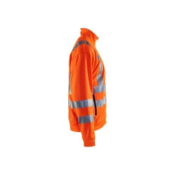 Sweat Zippé Haute Visibilité Blaklader Col Officier -Vêtements Travail Série sweat zippe haute visibilite blaklader orange cote