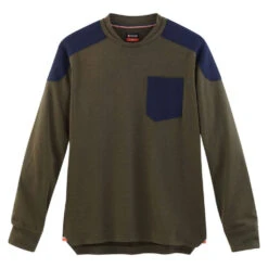 T-shirt De Travail Manches Longues Parade OVERNO -Vêtements Travail Série t shirt de travail manches longues parade overno kaki face