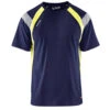 T-Shirt Haute Visibilité Blaklader Bicolore 100% Coton -Vêtements Travail Série t shirt haute visibilite homme blaklader marine jaune 1