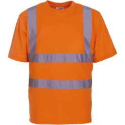 T-shirt Manches Courtes Haute Visibilité Yoko -Vêtements Travail Série t shirt manches courtes haute visibilite yoko orange