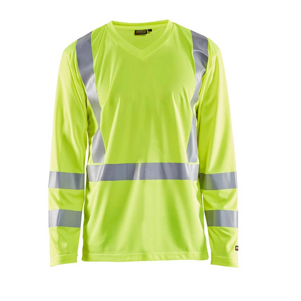 T-shirt Manches Longues Haute Visibilité Blaklader Anti-uv Et Odeur Classe 2 3 T-shirt Manches Longues Haute Visibilité Blaklader Anti-uv Et Odeur Classe 2