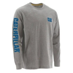 Tee-shirt De Travail Manches Longues Caterpillar Bannière -Vêtements Travail Série tee shirt de travail manches longues caterpillar banniere gris