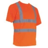 T-shirt Haute Visibilité Manches Courtes LMA LUMINEUX -Vêtements Travail Série tee shirt hv lma lumineux orange