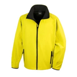 Veste Softshell Homme Result Core Printable -Vêtements Travail Série vest softshell result core jaune