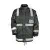 Veste Coupe-vent Fourrée Polaire Avec Bandes Réfléchissantes Sécurité CityGuard -Vêtements Travail Série veste coupe vent fourree polaire avec bandes reflechissantes securite cityguard noir