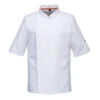 Veste Cuisine Manches Courtes Maille Respirable Portwest -Vêtements Travail Série veste cuisine maille respirable portwest blanc