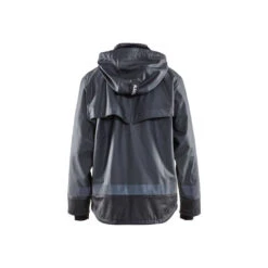 Veste De Pluie étanche Blaklader BANDES REFLECHISSANTES -Vêtements Travail Série veste de pluie blaklader niveau 2 noir gris dos