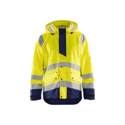 Veste De Pluie Haute Visibilité Bicolore Blaklader NIVEAU 1 -Vêtements Travail Série veste de pluie haute visibilite blaklader niveau 1 jaunefluo marine