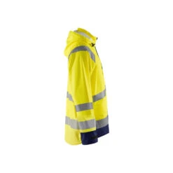 Veste De Pluie Haute Visibilité Bicolore Blaklader NIVEAU 1 -Vêtements Travail Série veste de pluie haute visibilite blaklader niveau 1 jaunefluo marine cote1