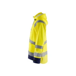 Veste De Pluie Haute Visibilité Bicolore Blaklader NIVEAU 1 -Vêtements Travail Série veste de pluie haute visibilite blaklader niveau 1 jaunefluo marine cote2
