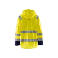 Veste De Pluie Haute Visibilité Bicolore Blaklader NIVEAU 1 -Vêtements Travail Série veste de pluie haute visibilite blaklader niveau 1 jaunefluo marine dos