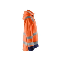 Veste De Pluie Haute Visibilité Bicolore Blaklader NIVEAU 1 -Vêtements Travail Série veste de pluie haute visibilite blaklader niveau 1 orangefluo marine cote1