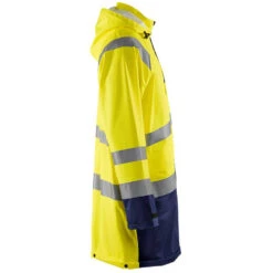 Manteau De Pluie Imperméable Blaklader Haute Visibilité -Vêtements Travail Série veste de pluie haute visibilite niveau 1 homme blaklader jaune marine cote1