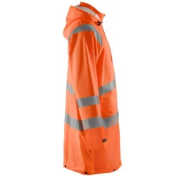 Manteau De Pluie Imperméable Blaklader Haute Visibilité -Vêtements Travail Série veste de pluie haute visibilite niveau 1 homme blaklader orange cote1