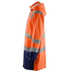Manteau De Pluie Imperméable Blaklader Haute Visibilité -Vêtements Travail Série veste de pluie haute visibilite niveau 1 homme blaklader orange marine cote2