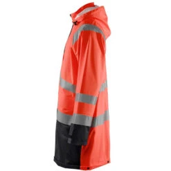 Manteau De Pluie Imperméable Blaklader Haute Visibilité -Vêtements Travail Série veste de pluie haute visibilite niveau 1 homme blaklader rouge noir cote2