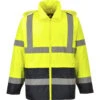 Veste De Pluie Haute Visibilité Portwest Bicolore H443 1 Veste De Pluie Haute Visibilité Portwest Bicolore H443 -Vêtements Travail Série veste de pluie haute visibilite portwest bicolore jaune