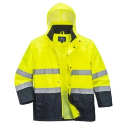 Two-tone Portwest Hi-Vis Rain Jacket