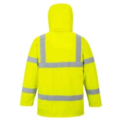 Veste De Pluie Haute Visibilité Légère Portwest Lite Traffic -Vêtements Travail Série veste de pluie haute visibilite portwest lite traffic jaune dos