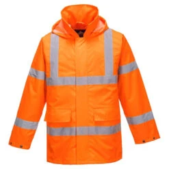 Veste De Pluie Haute Visibilité Légère Portwest Lite Traffic -Vêtements Travail Série veste de pluie haute visibilite portwest lite traffic orange