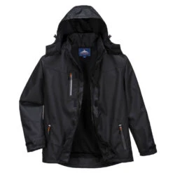 Veste De Pluie Imperméable Portwest COACH 9 Veste De Pluie Imperméable Portwest COACH -Vêtements Travail Série veste de pluie portwest coach noir detail